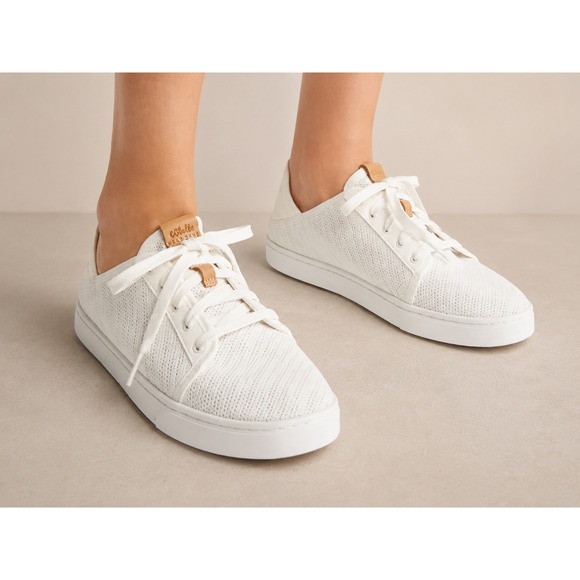 OluKai Shoes - Olukai Pehuea Li Convertible Sneaker Lace Up Knit White Shoes Women's Size 9.5